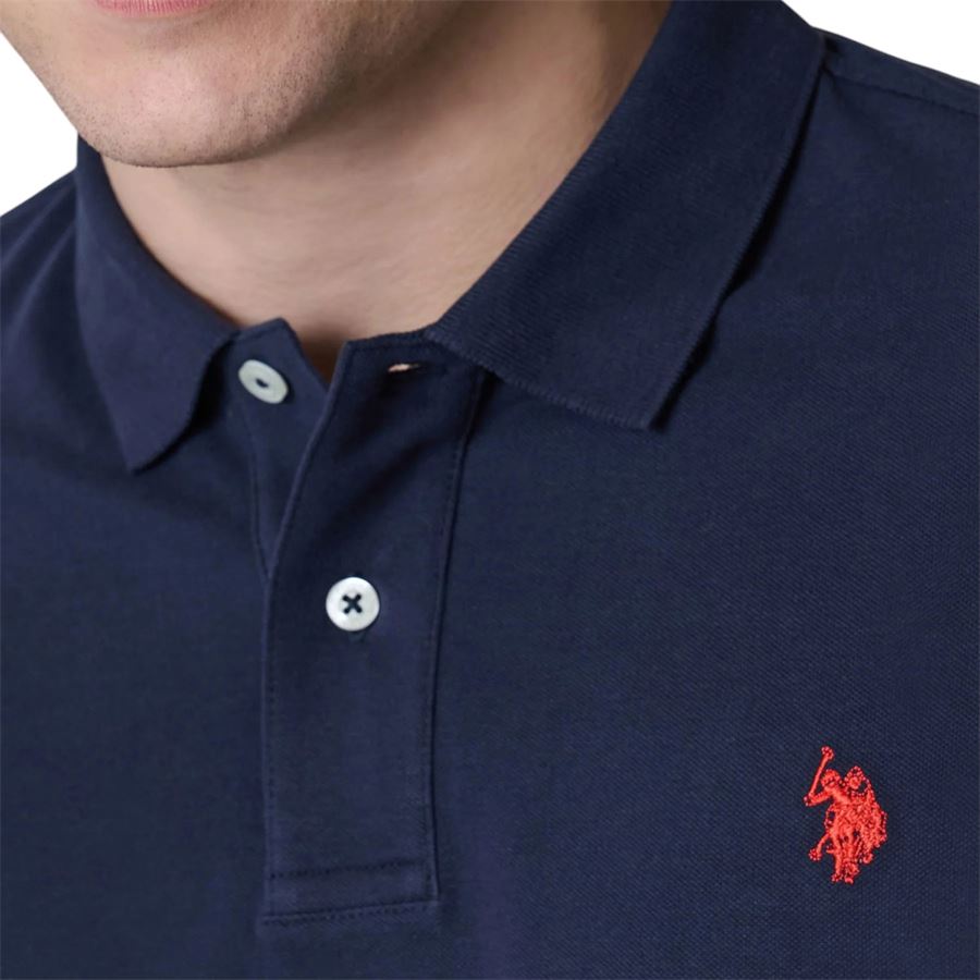 King polo a maniche corte in cotone piquet da uomo U.S. Polo Assn | US41197001179